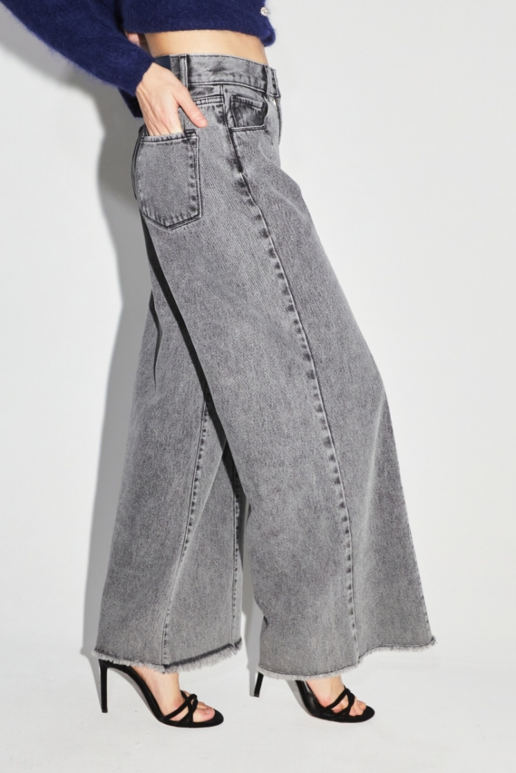 DENIM PALAZZO used grey