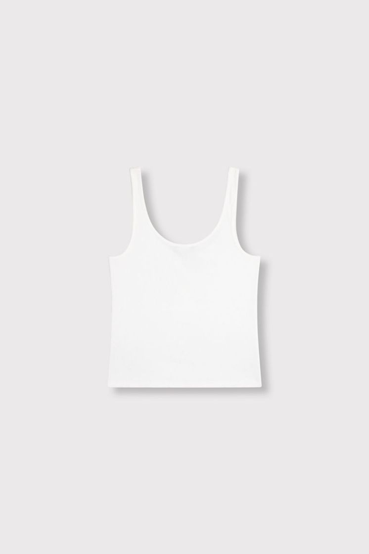 Knitted Tank Top soft white