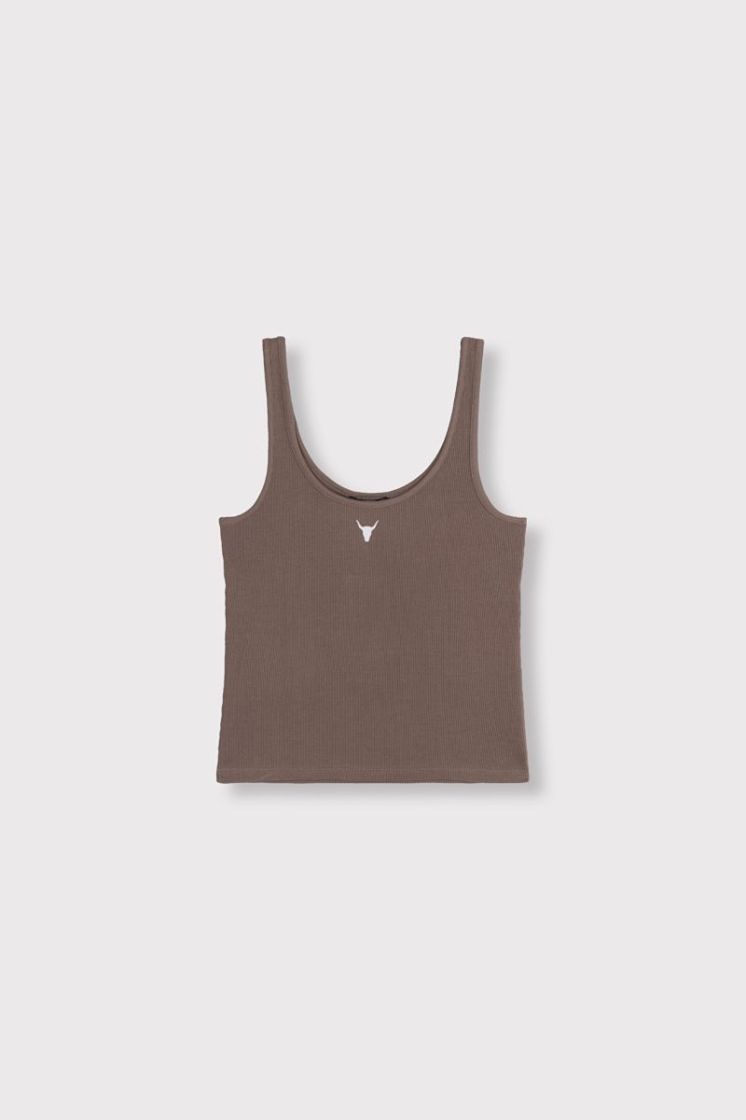 Knitted Tank Top brown