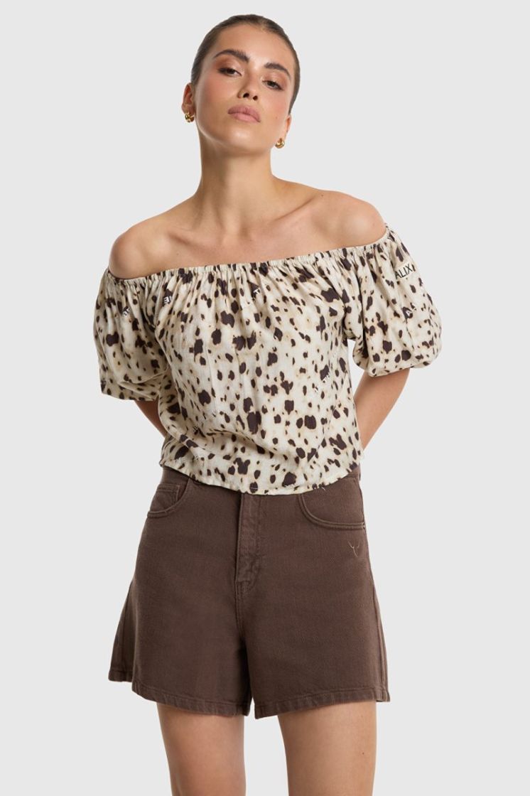 Woven Heavy Twill Shorts brown