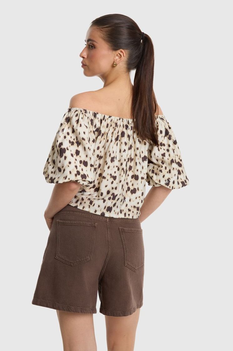 Woven Heavy Twill Shorts brown