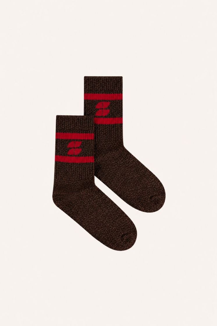 logo glitter chocolate socks lollipop
