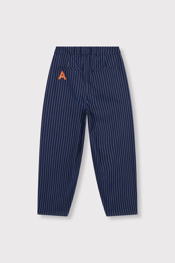 Woven Striped Barrel navy