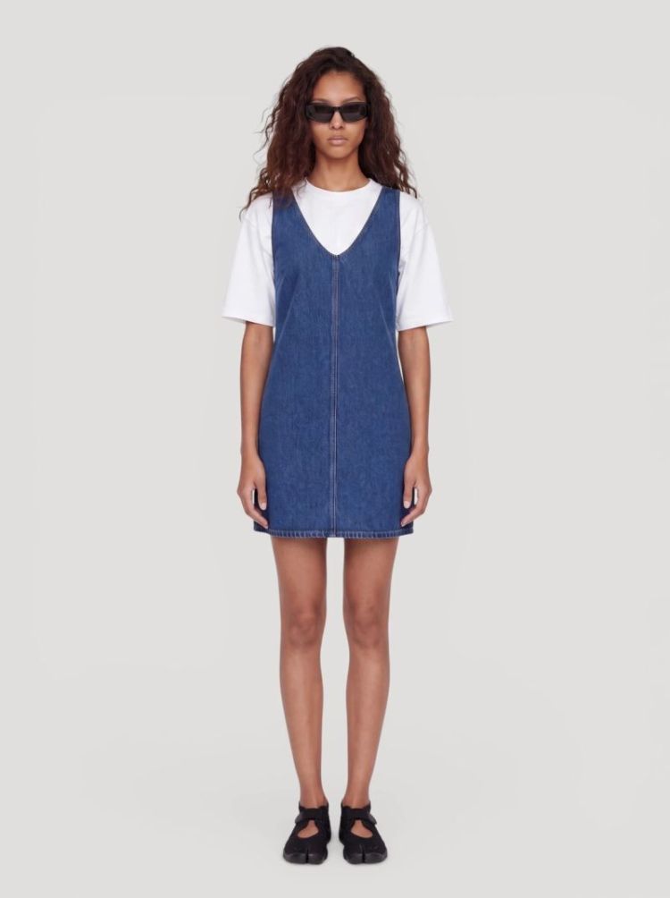 Kana Denim Dress mid blue denim