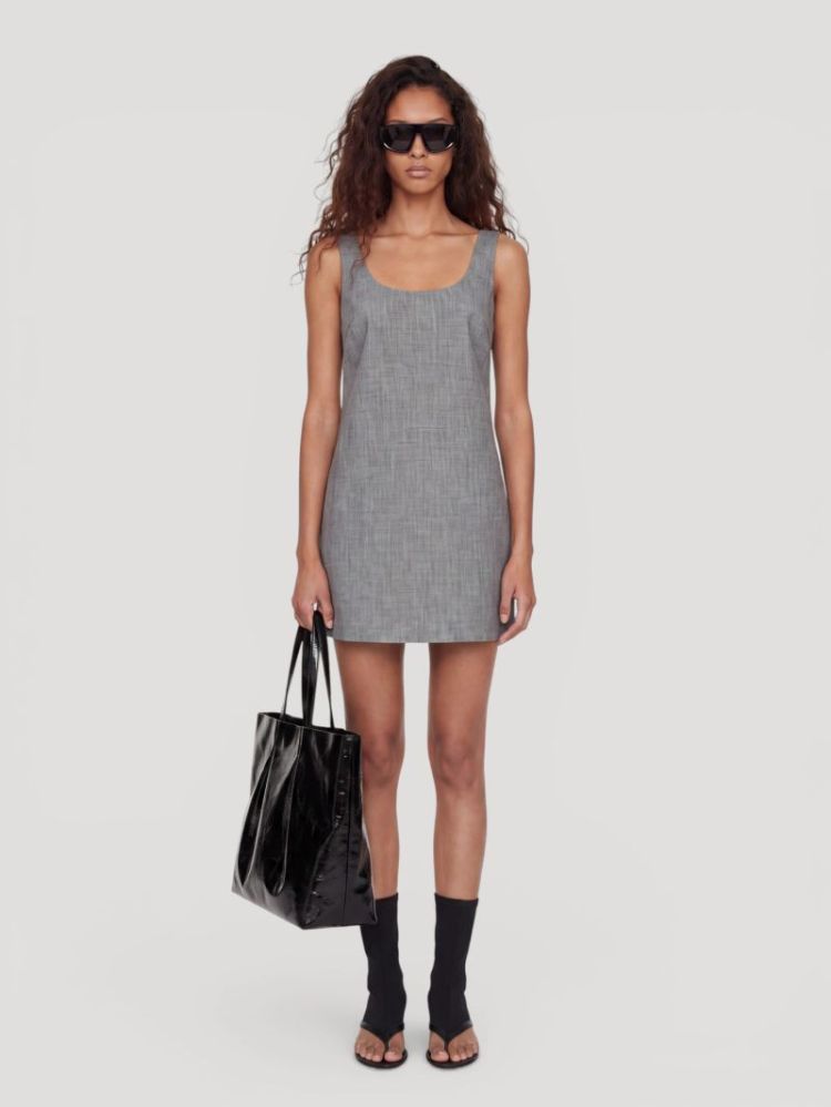 Ezra dress grey melange