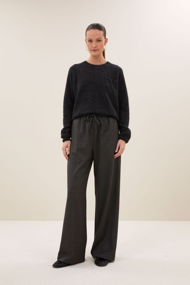 polly pullover dark grey melee
