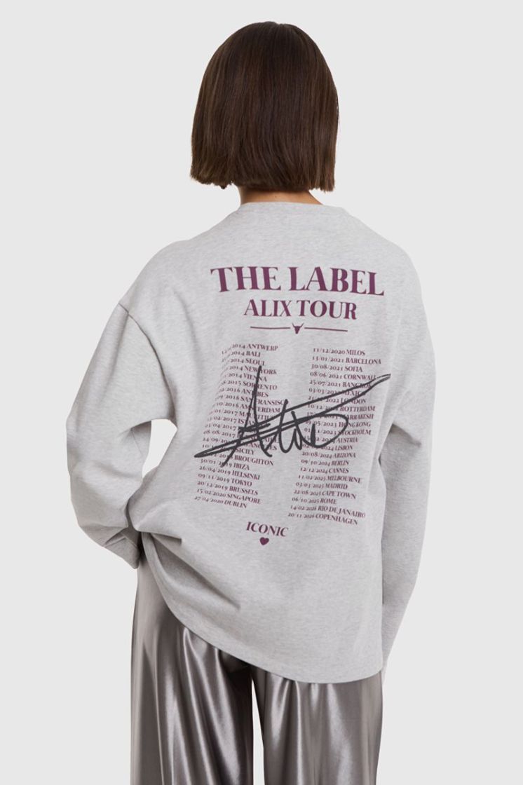 Knitted Photo Longsleeve T-Shi grey melange