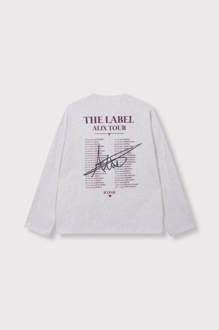 Knitted Photo Longsleeve T-Shi grey melange