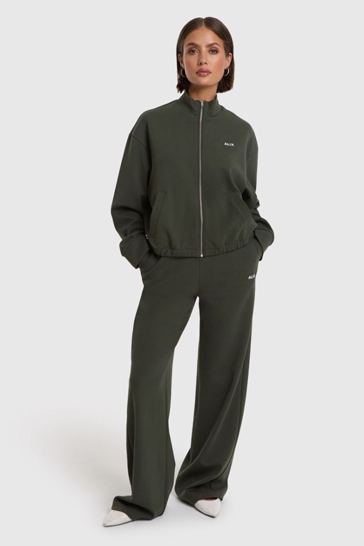 Knitted Alix Pants army