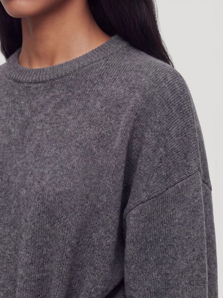 Xanthe Knit Dress dark grey melan